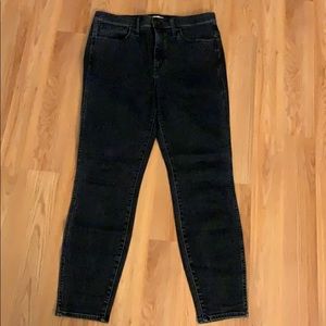 Madewell 10-in high riser skinny skinny in black